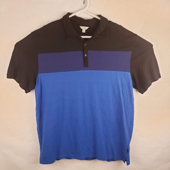 Calvin Klein Other - (2)Calvin Klein Polos Black/Gray and Black/Blue XL